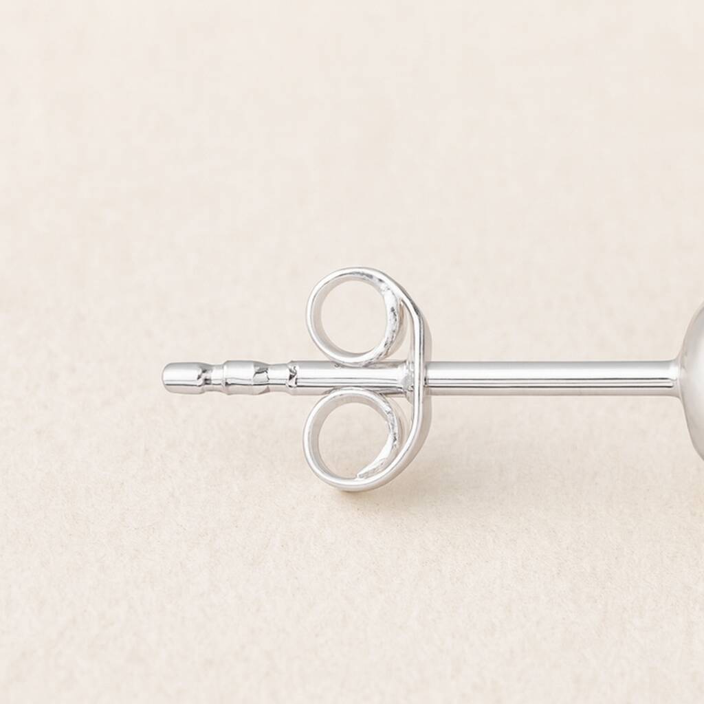 Sterling Silver Sunshine And Wave Stud Earrings