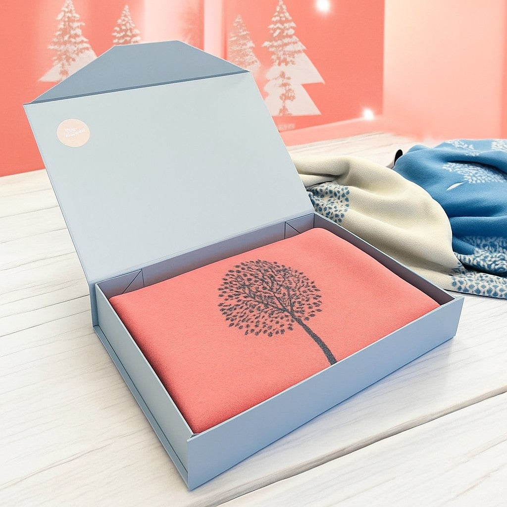Gift Boxed Cashmere Tree Of Life Scarf