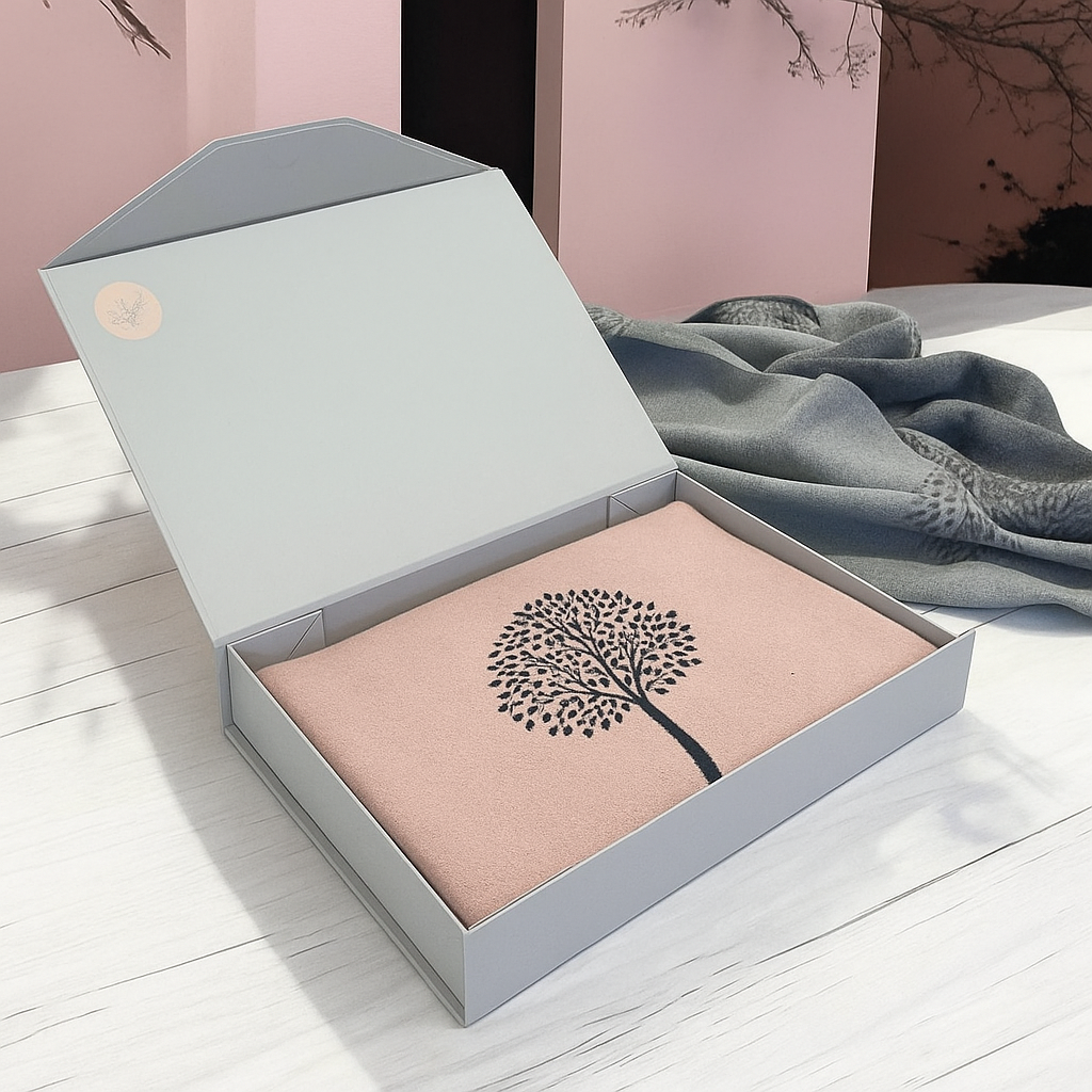 Gift Boxed Cashmere Tree Of Life Scarf