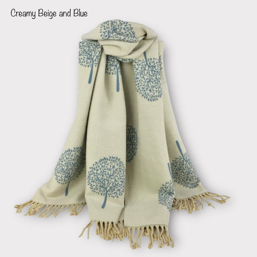 Gift Boxed Cashmere Tree Of Life Scarf