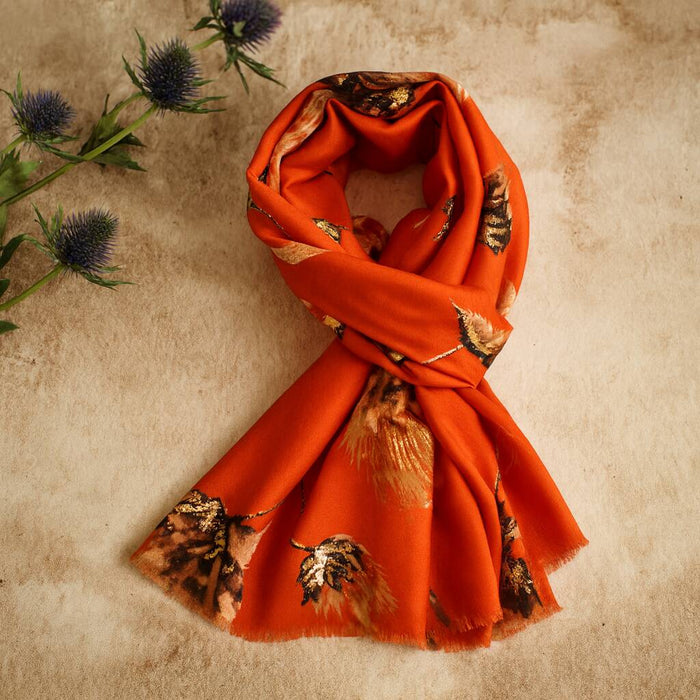 Golden Thistle Scarf