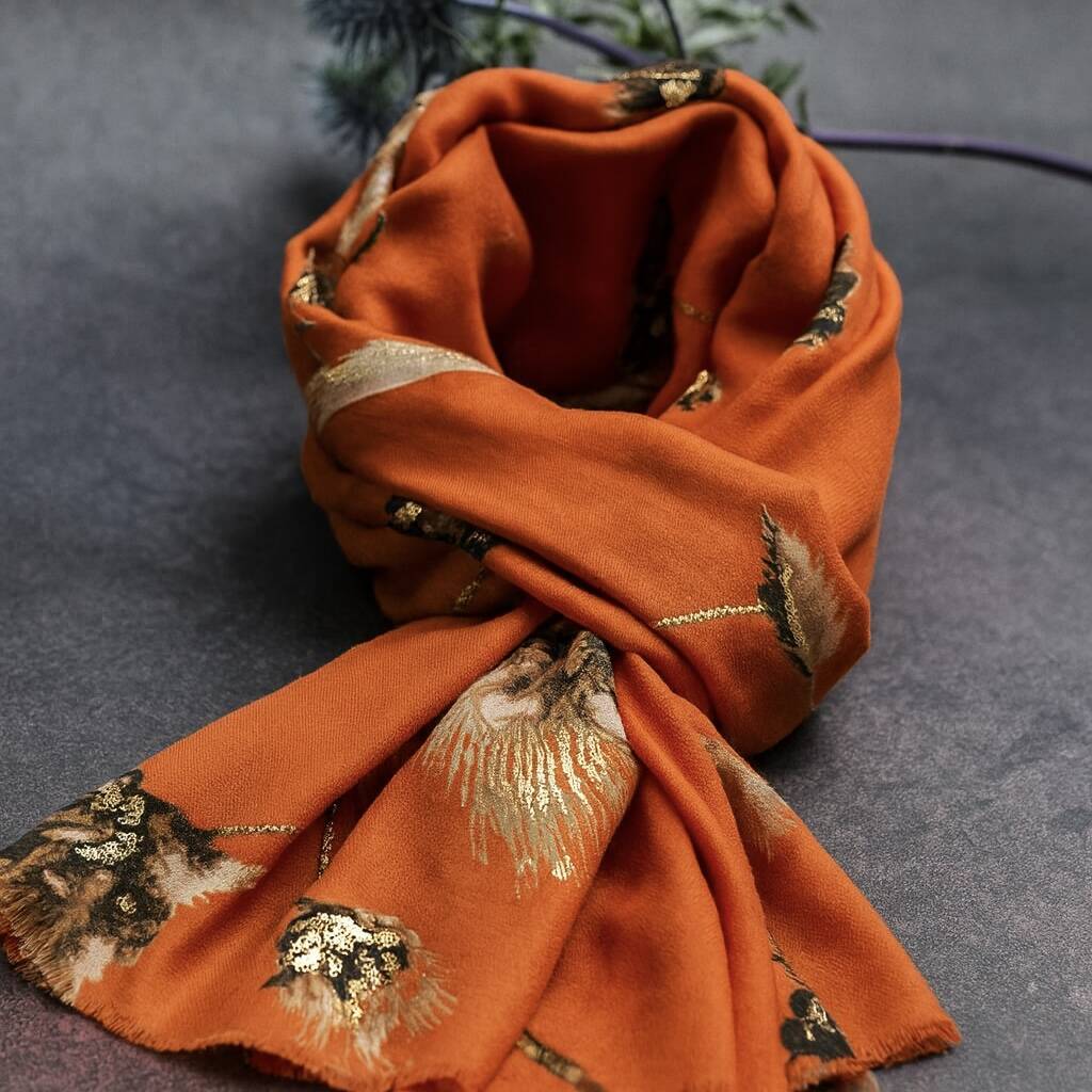 Golden Thistle Scarf