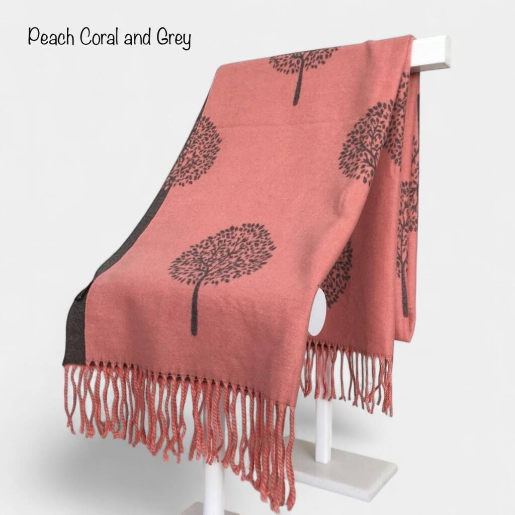 Gift Boxed Cashmere Tree Of Life Scarf