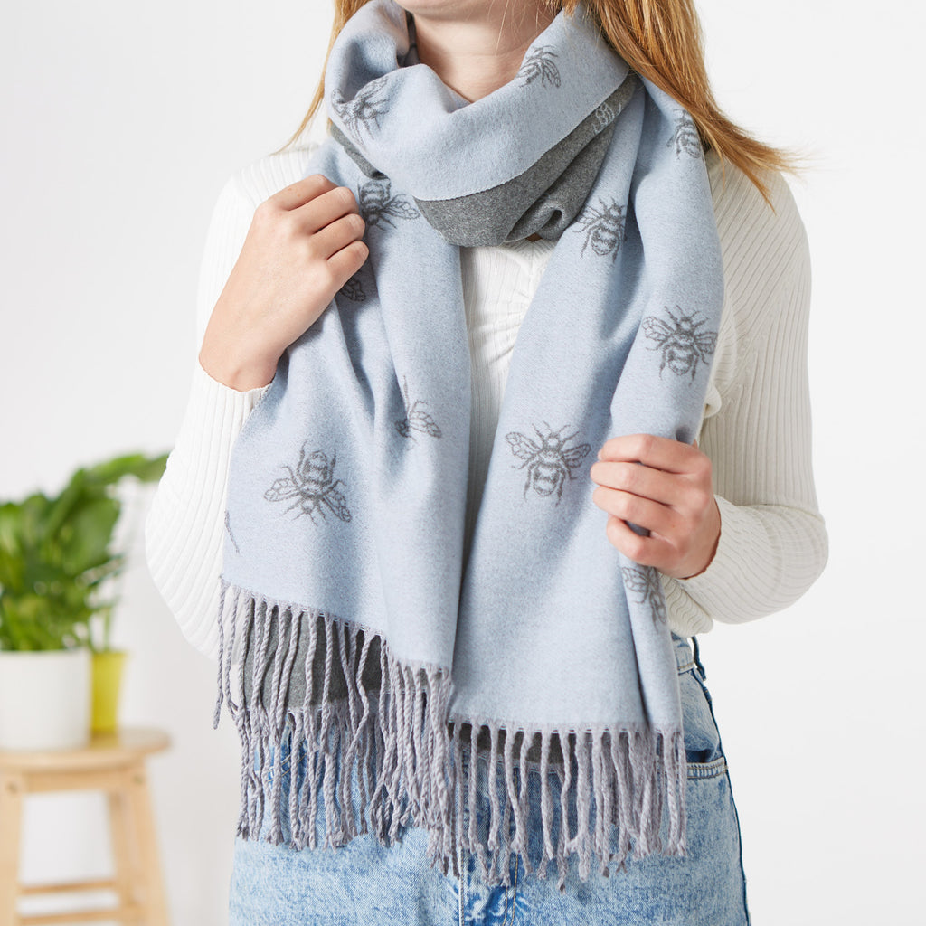 Cashmere Bee Print Scarf