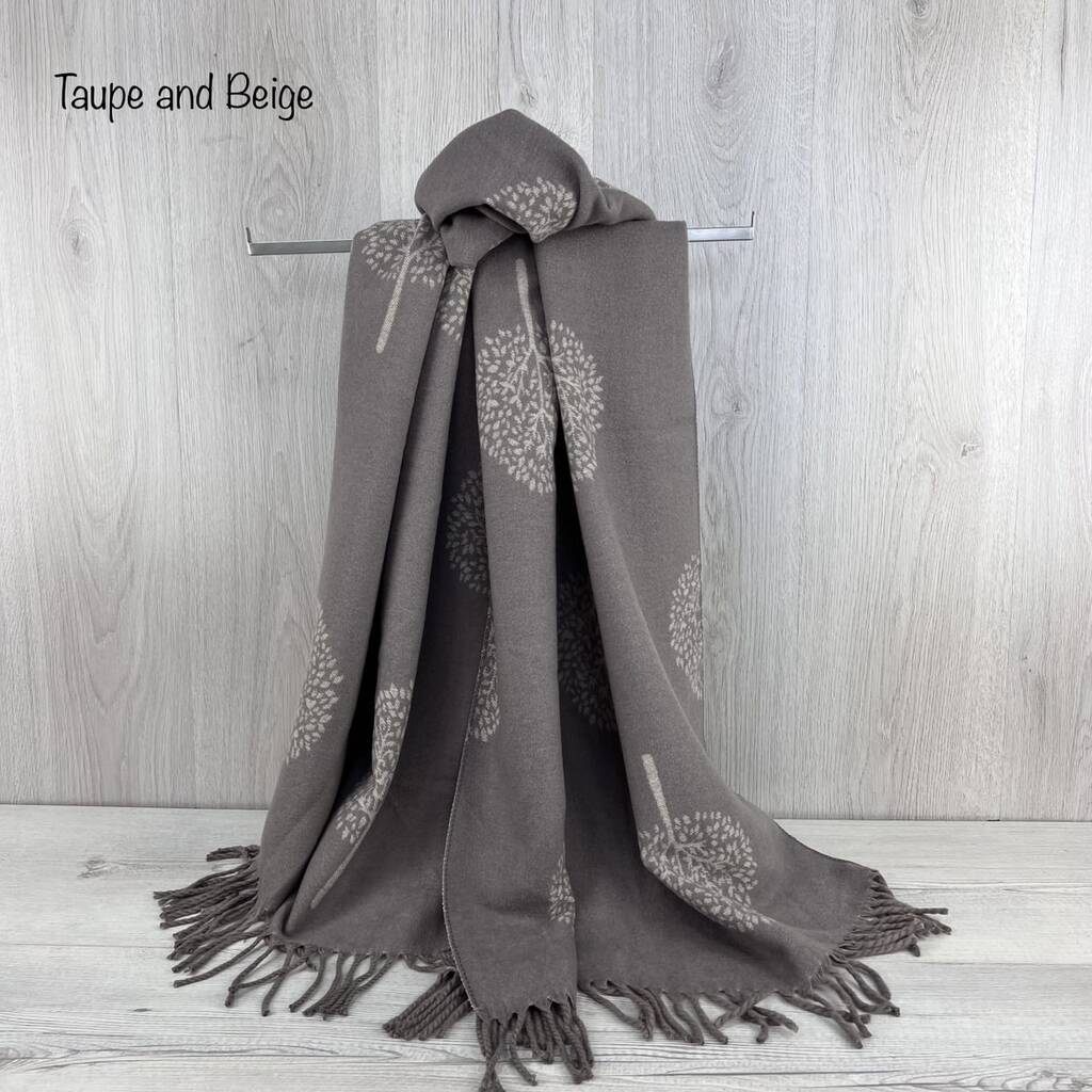 Gift Boxed Cashmere Tree Of Life Scarf