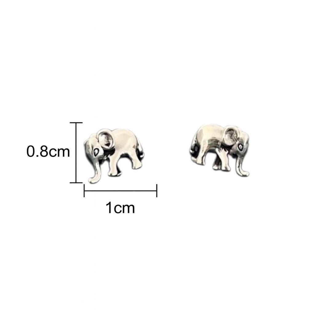 Sterling Silver Elephant Stud Earrings: Good Luck Charms
