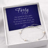 40th Birthday Sterling Silver Four Pearl Bracelet:Milestone Birthday Gift