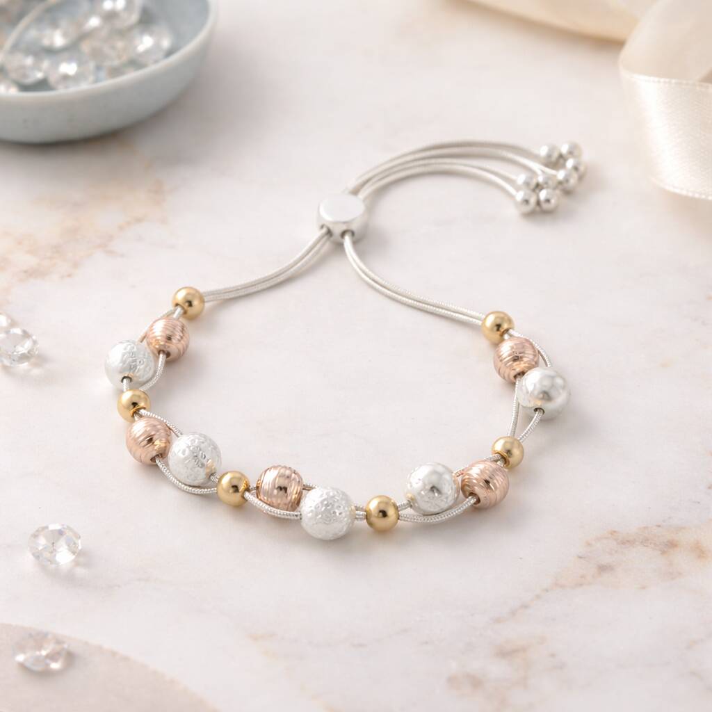 16th Birthday Bead Drawstring Bracelet