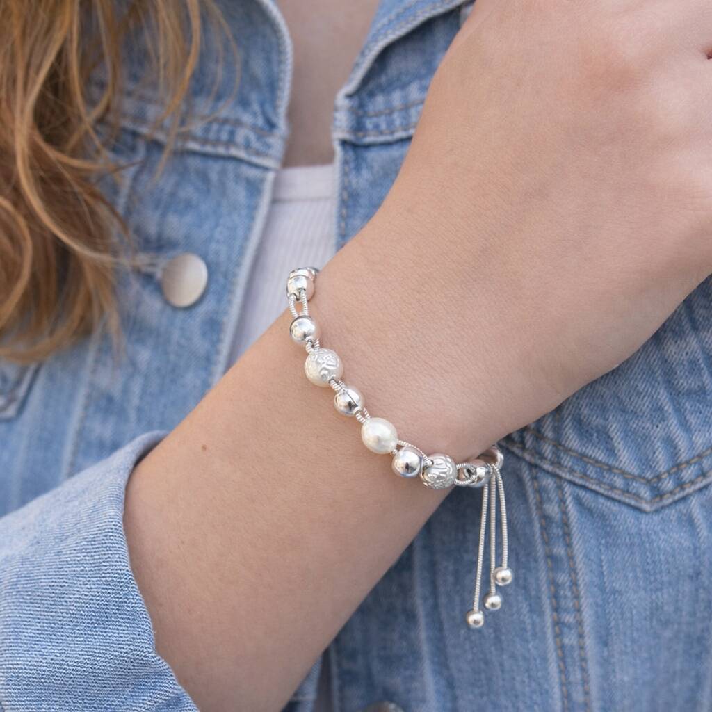 16th Birthday Bead Drawstring Bracelet