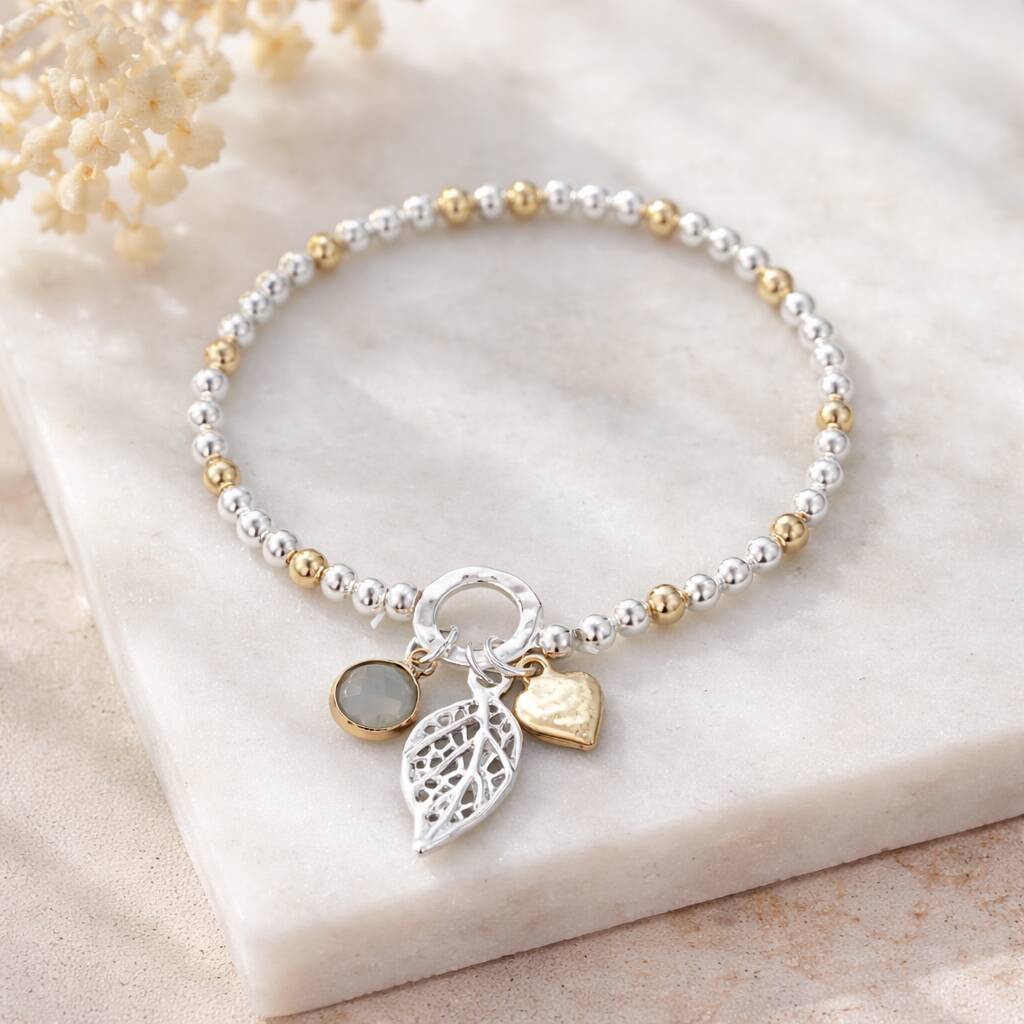 30th Birthday Three Charm Bracelet