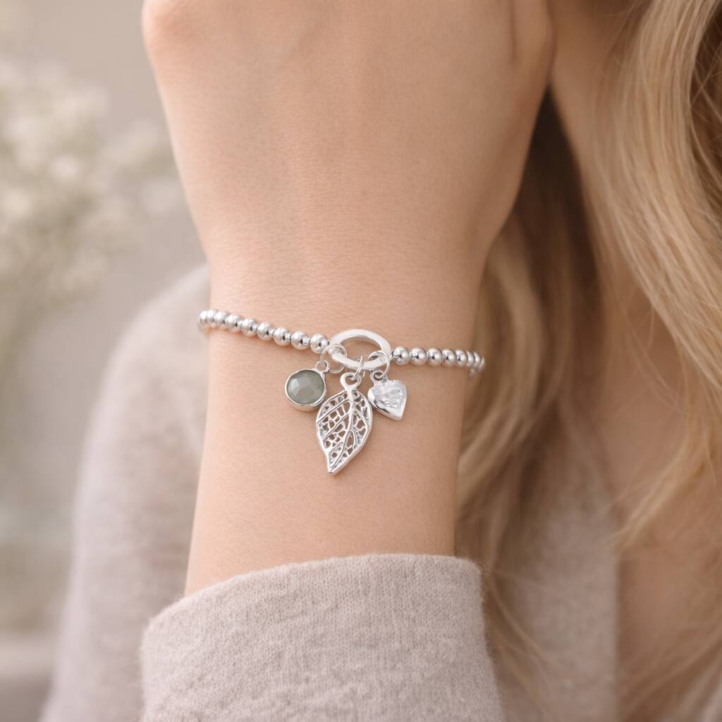30th Birthday Three Charm Bracelet