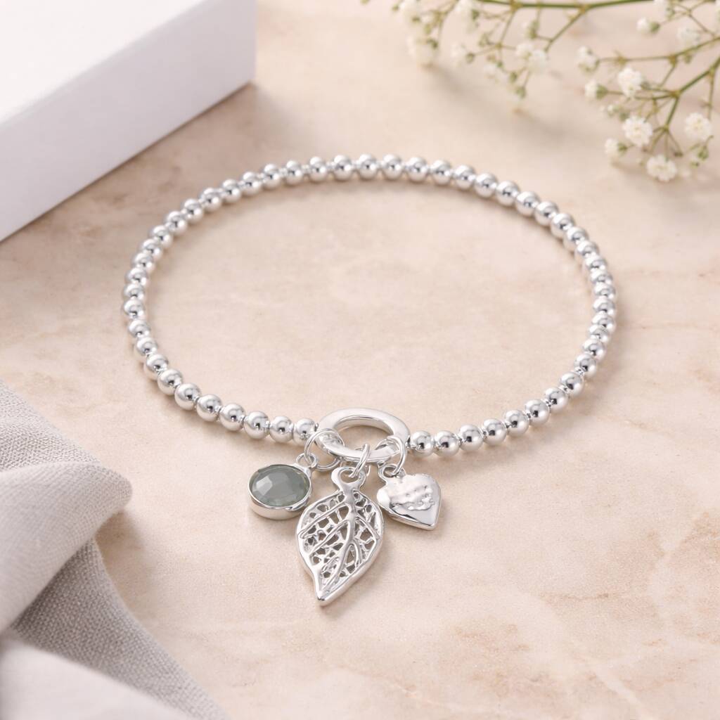 30th Birthday Three Charm Bracelet