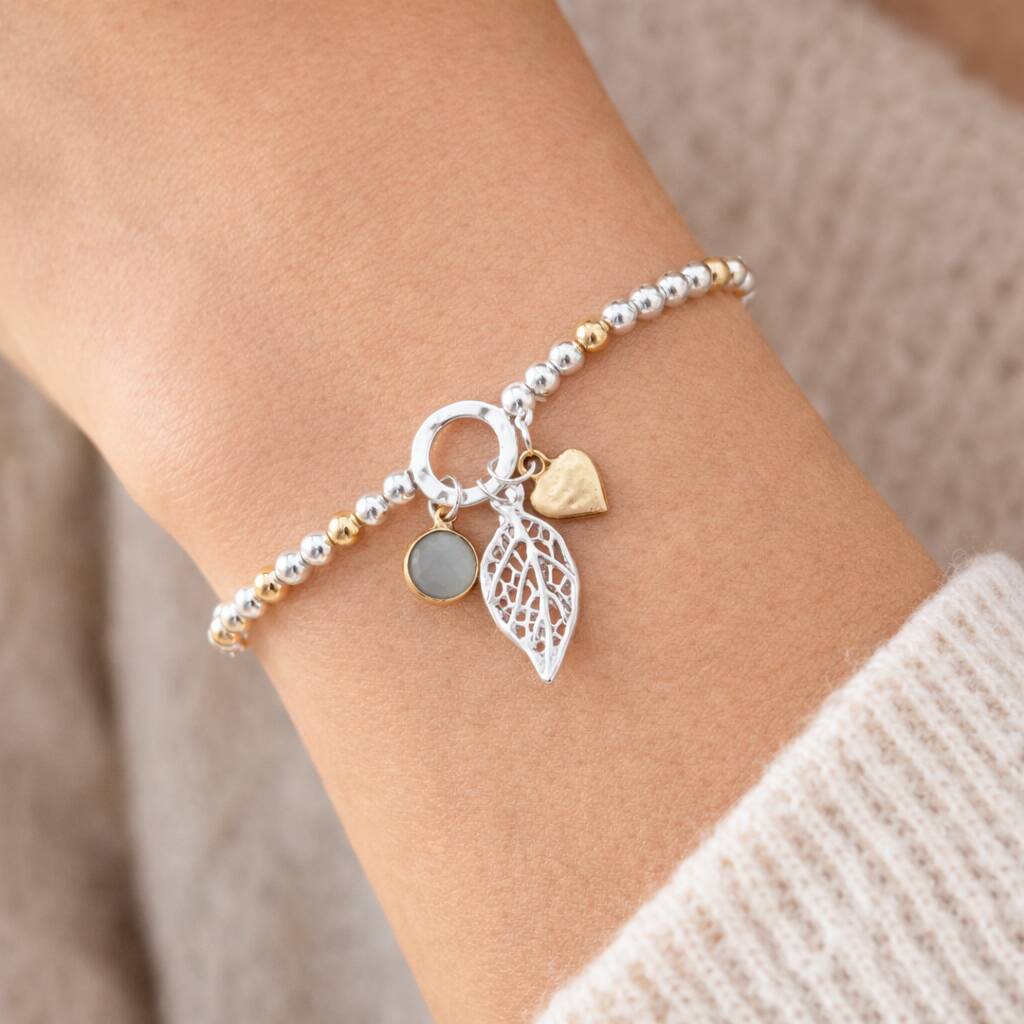30th Birthday Three Charm Bracelet