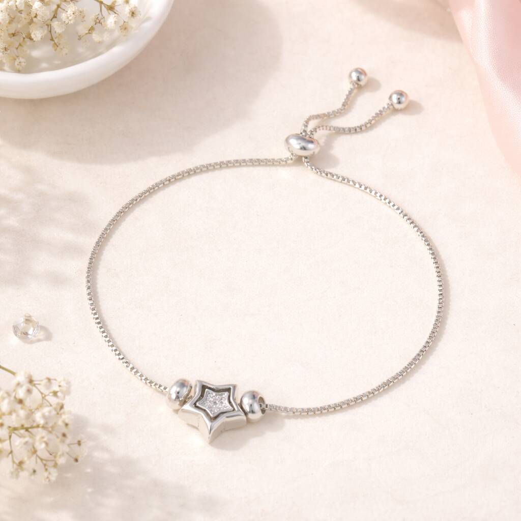 40th Birthday Star Drawstring Bracelet