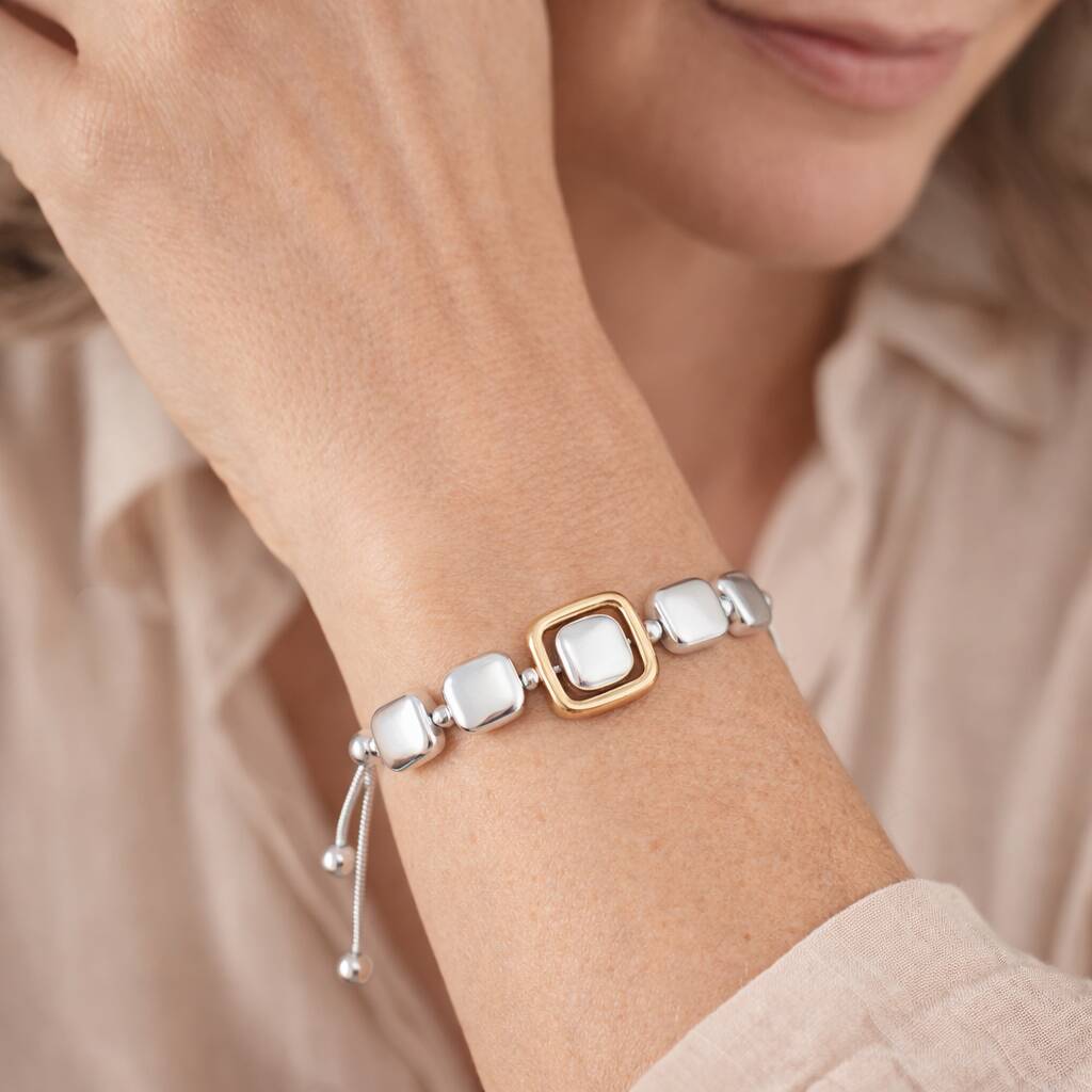 50th Birthday Five Disc Drawstring Bracelet