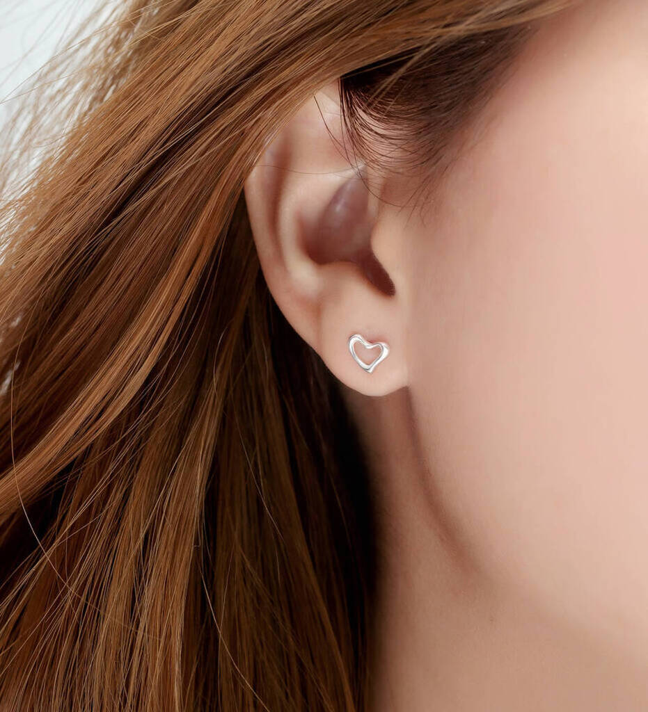 50th Birthday Still Shining Sterling Silver Heart Earrings