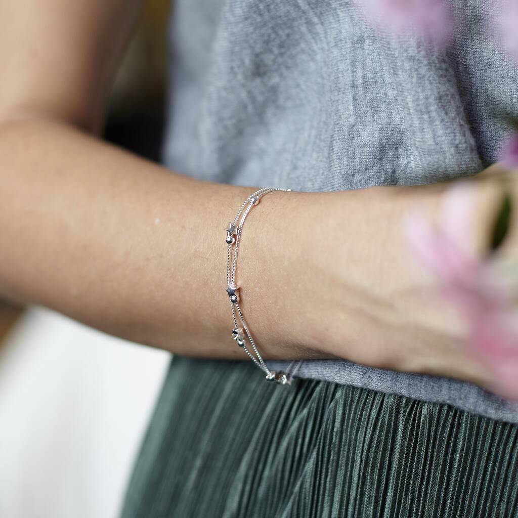 Sterling Silver Star Bracelet