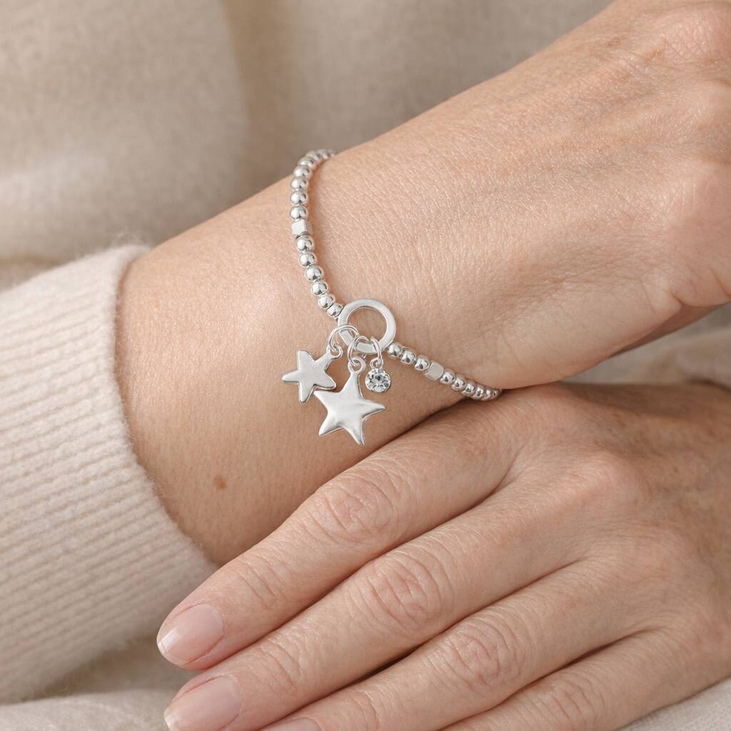 60th Birthday Star Charm Bracelet