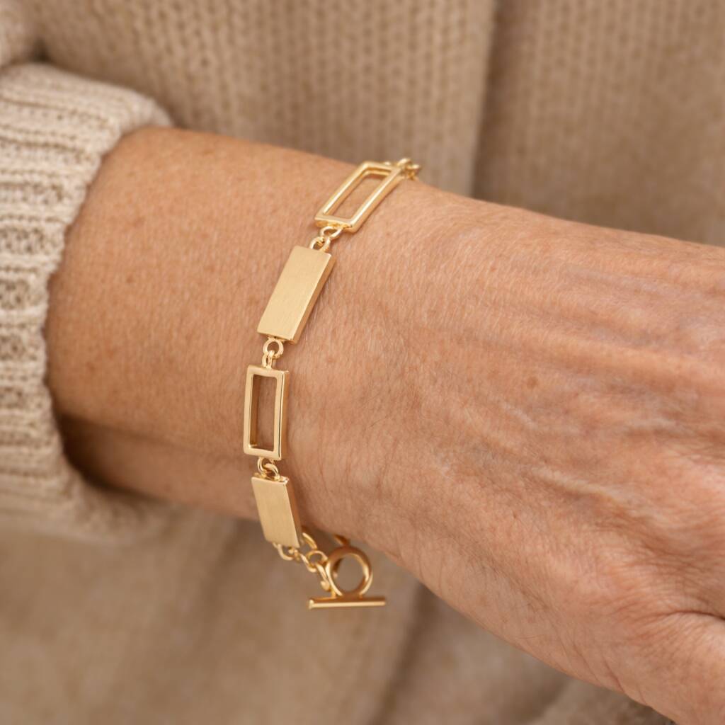 70th Birthday Seven Link Toggle Bracelet