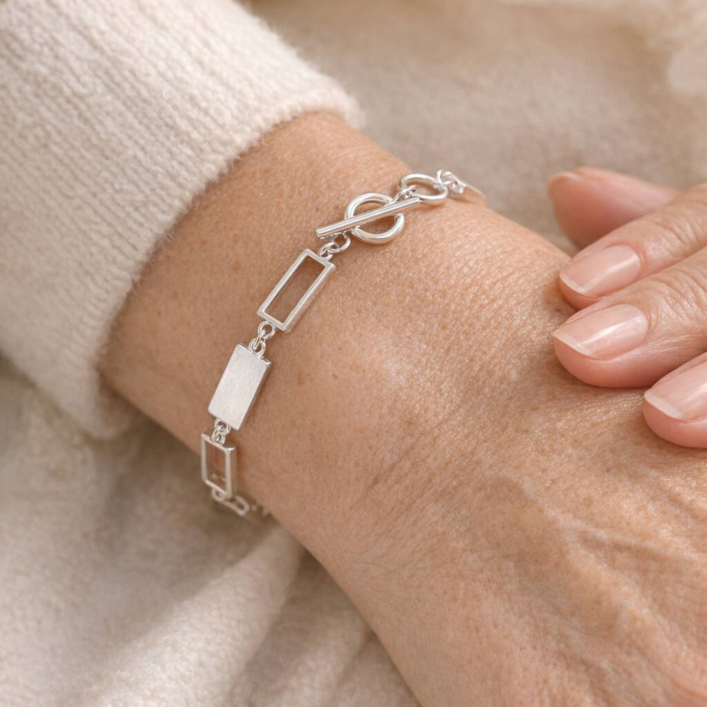 70th Birthday Seven Link Toggle Bracelet