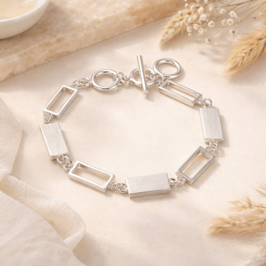 70th Birthday Seven Link Toggle Bracelet