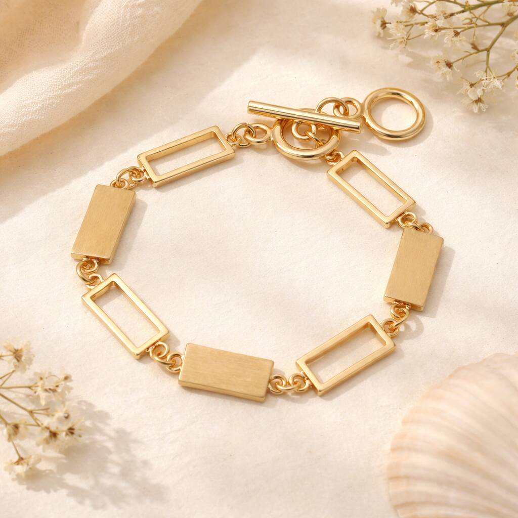 70th Birthday Seven Link Toggle Bracelet