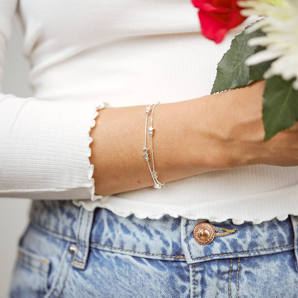 Sterling Silver Star Bracelet