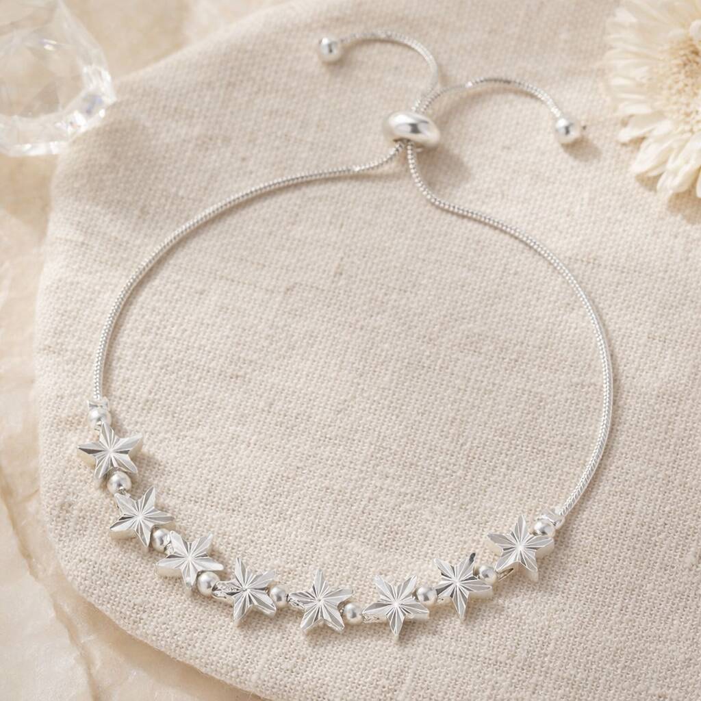 80th Birthday Drawstring Eight Star Bracelet