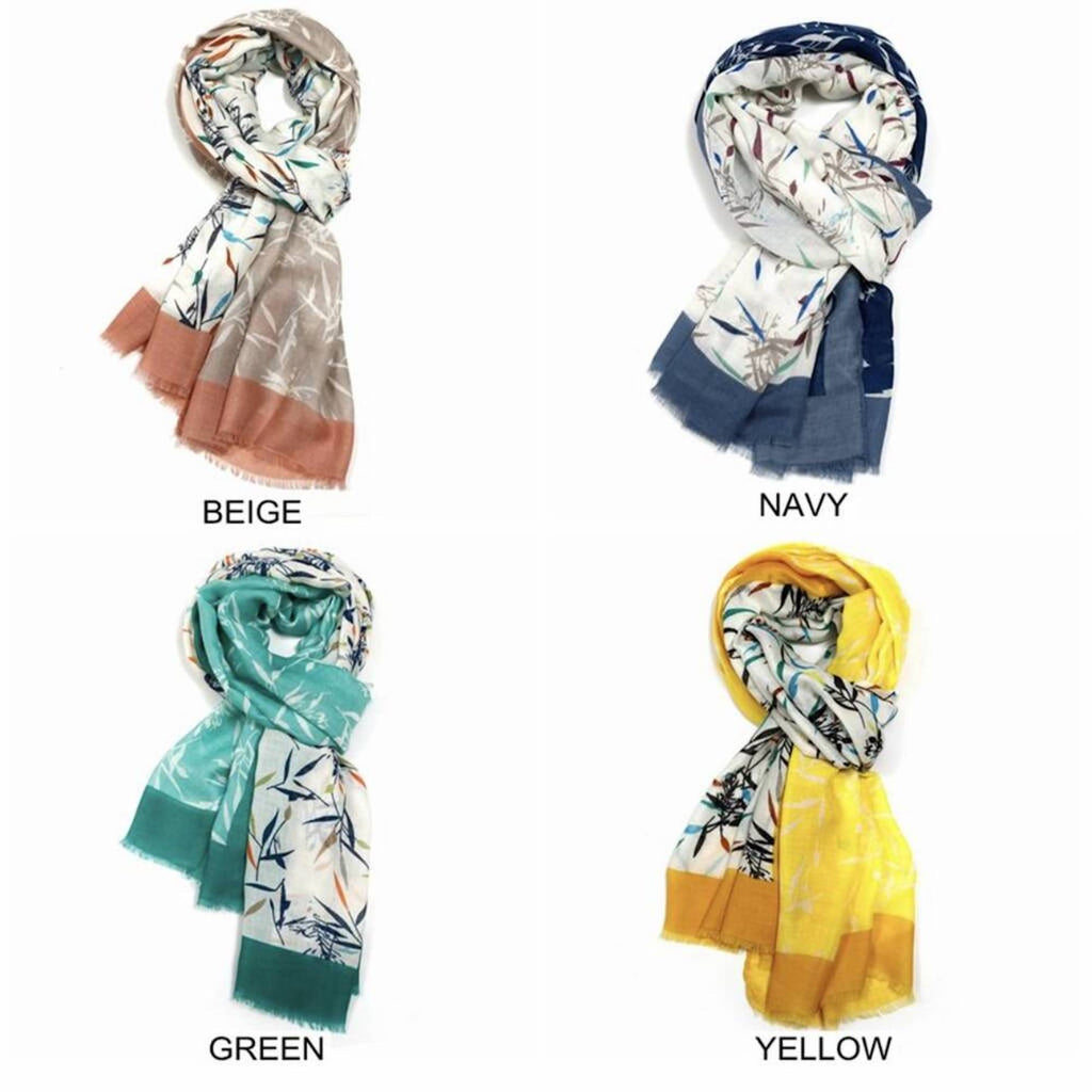 Bamboo Border Scarf