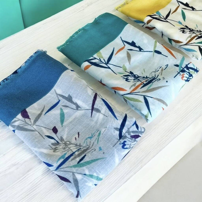 Bamboo Border Scarf