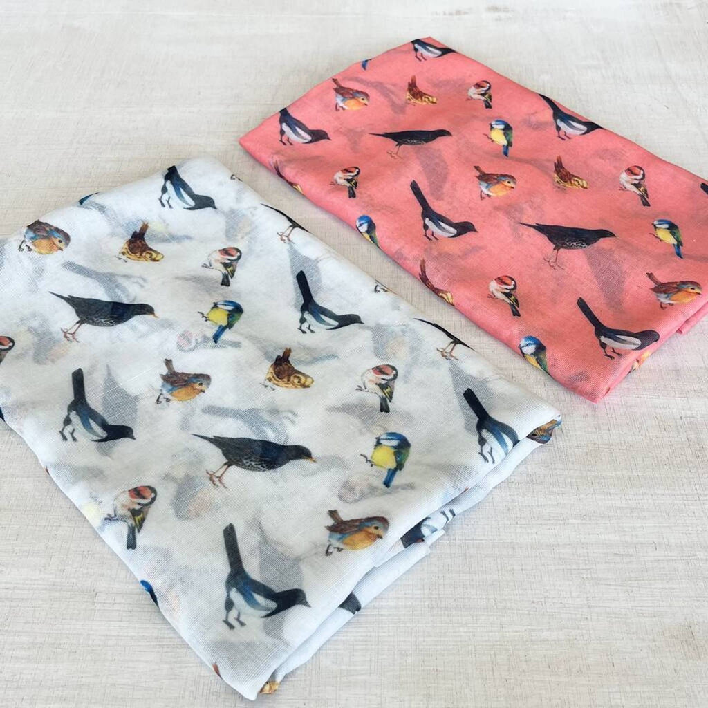 Bird Print Scarf