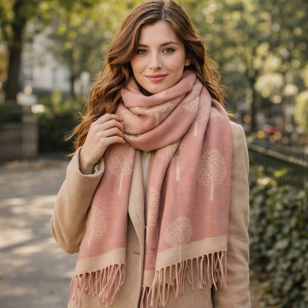 Soft Mulberry Tree Of Life Scarf