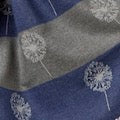 Navy and Grey Dandelion Print Scarf