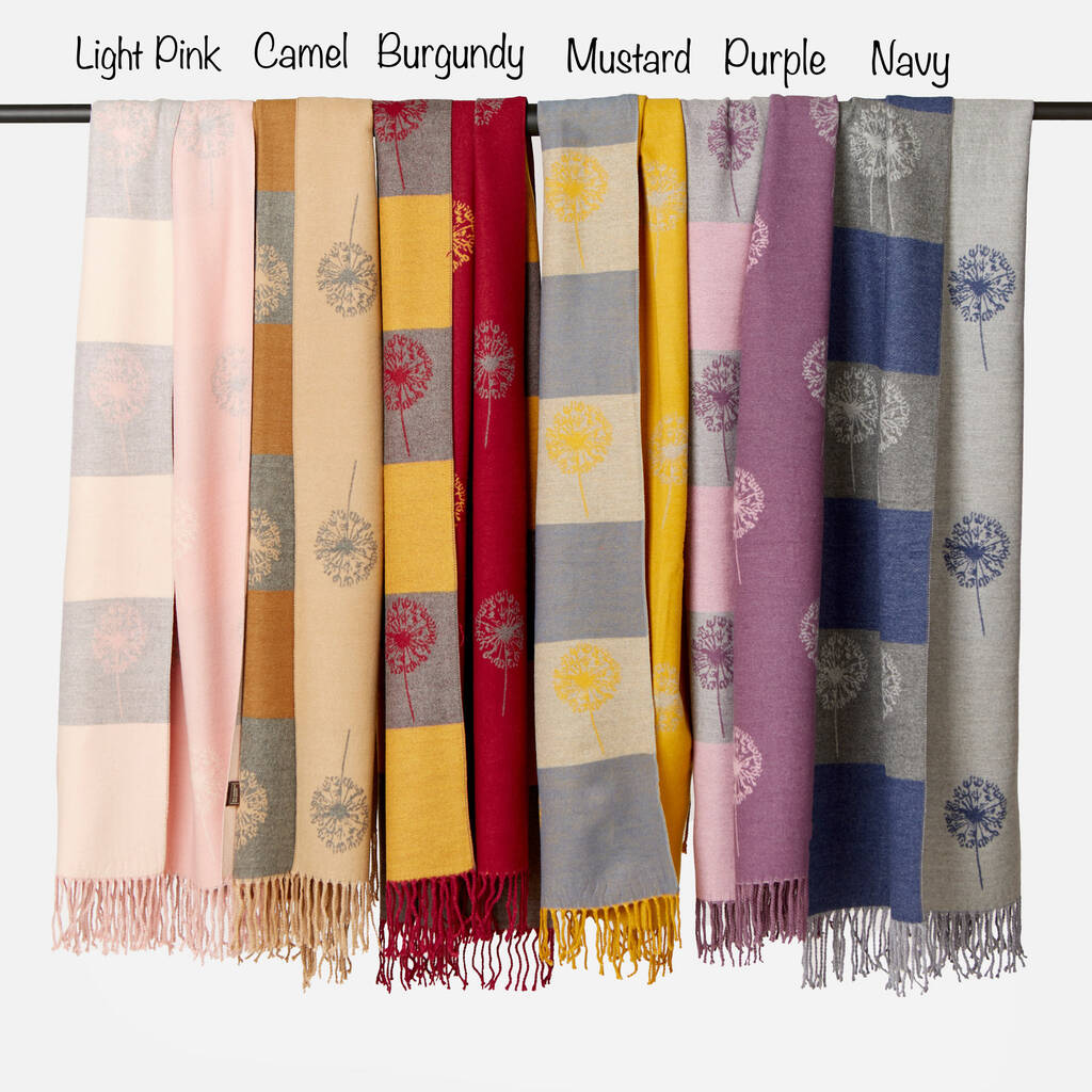 Cashmere Dandelion Print Scarf