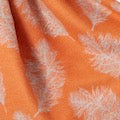 Burnt Orange Feather Print Scarf