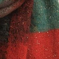 Christmas Square Check Sequin Winter Scarf