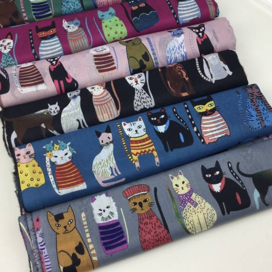 Colourful Fancy Cats Scarf
