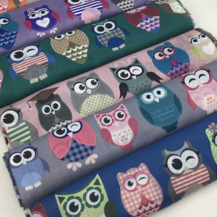 Colourful Owl Print Scarf