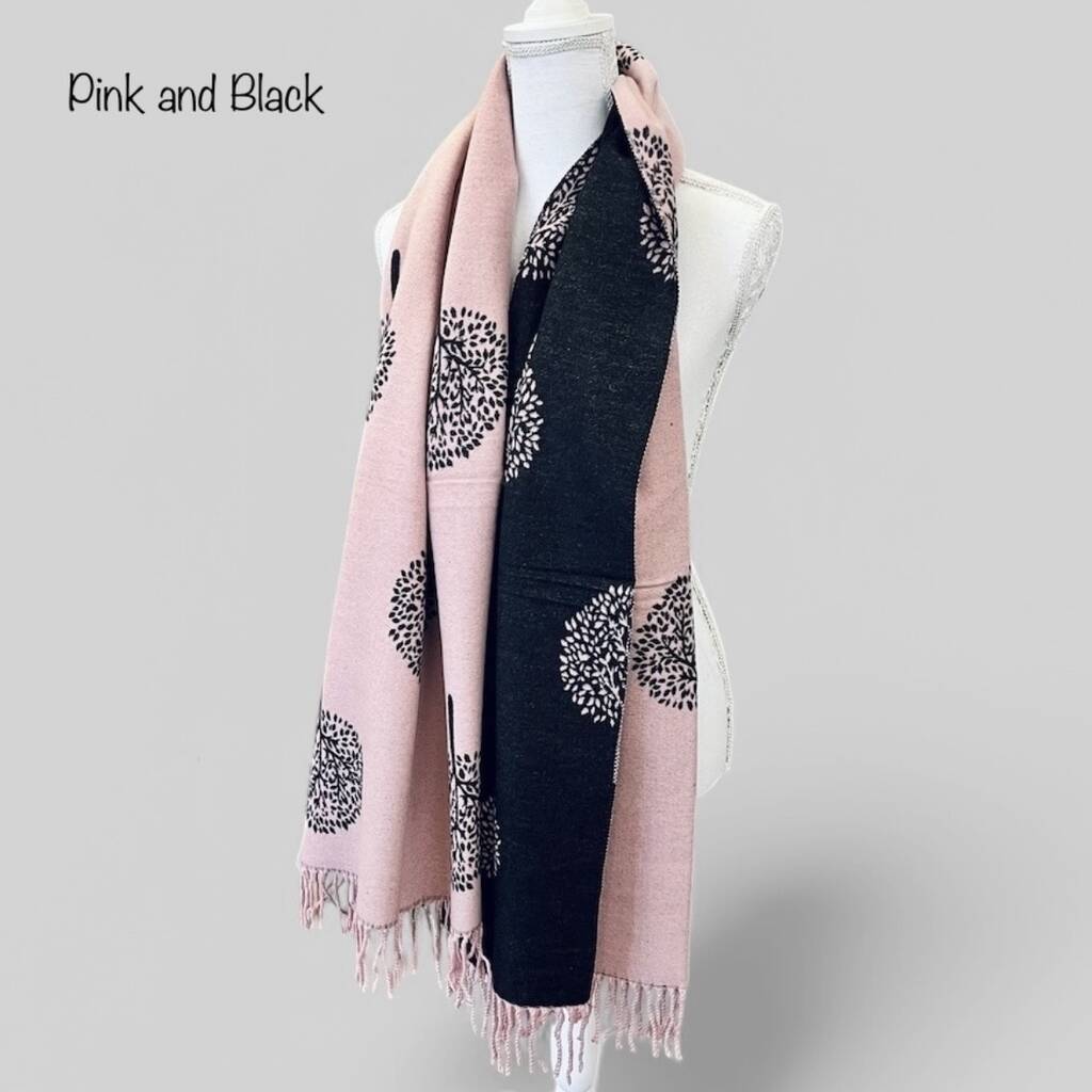 Gift Boxed Cashmere Tree Of Life Scarf