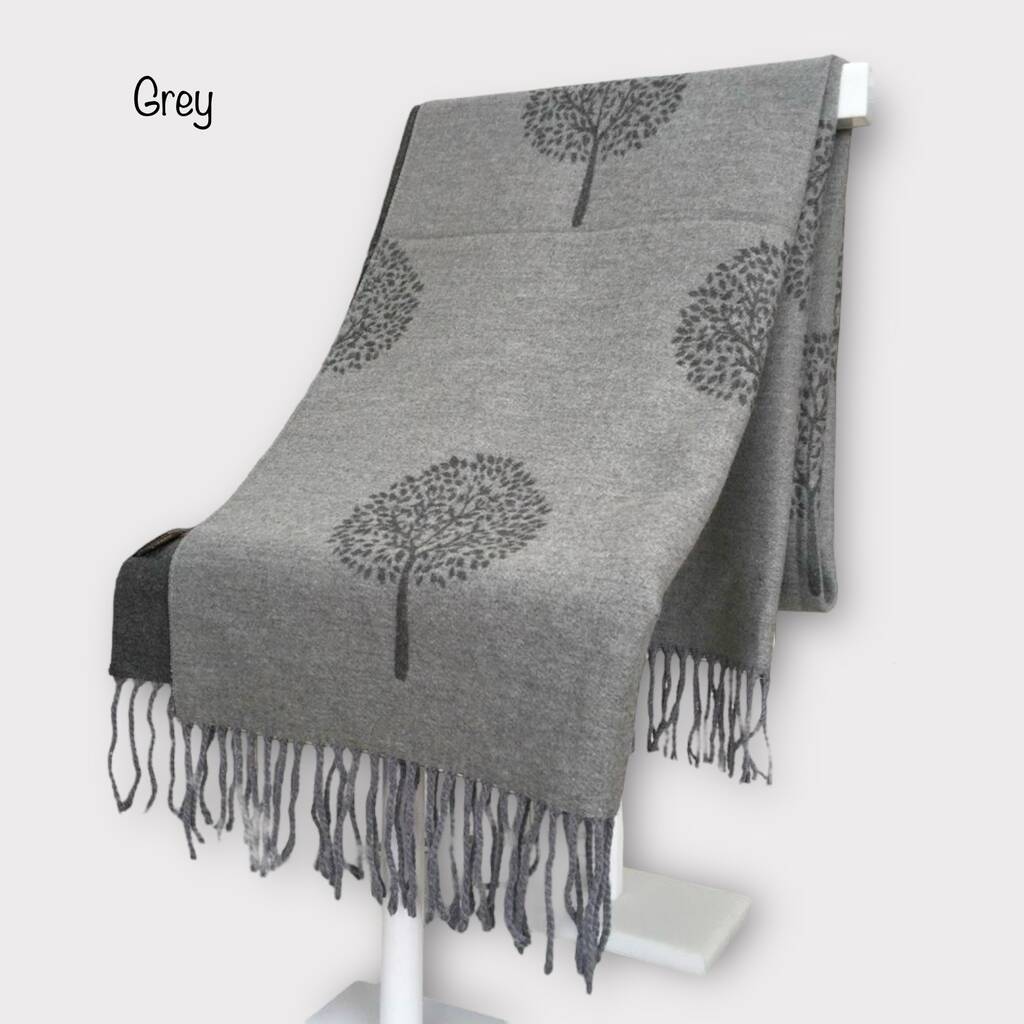 Gift Boxed Cashmere Tree Of Life Scarf