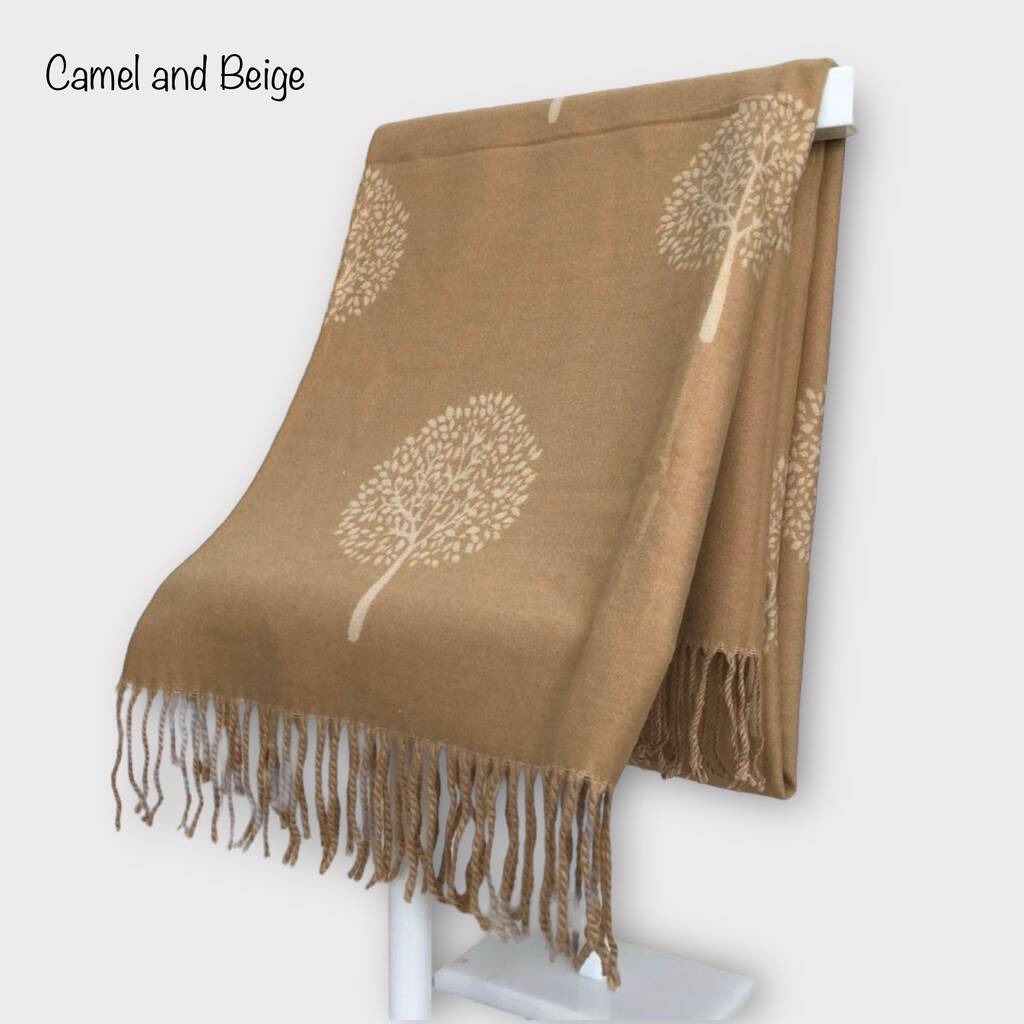 Gift Boxed Cashmere Tree Of Life Scarf