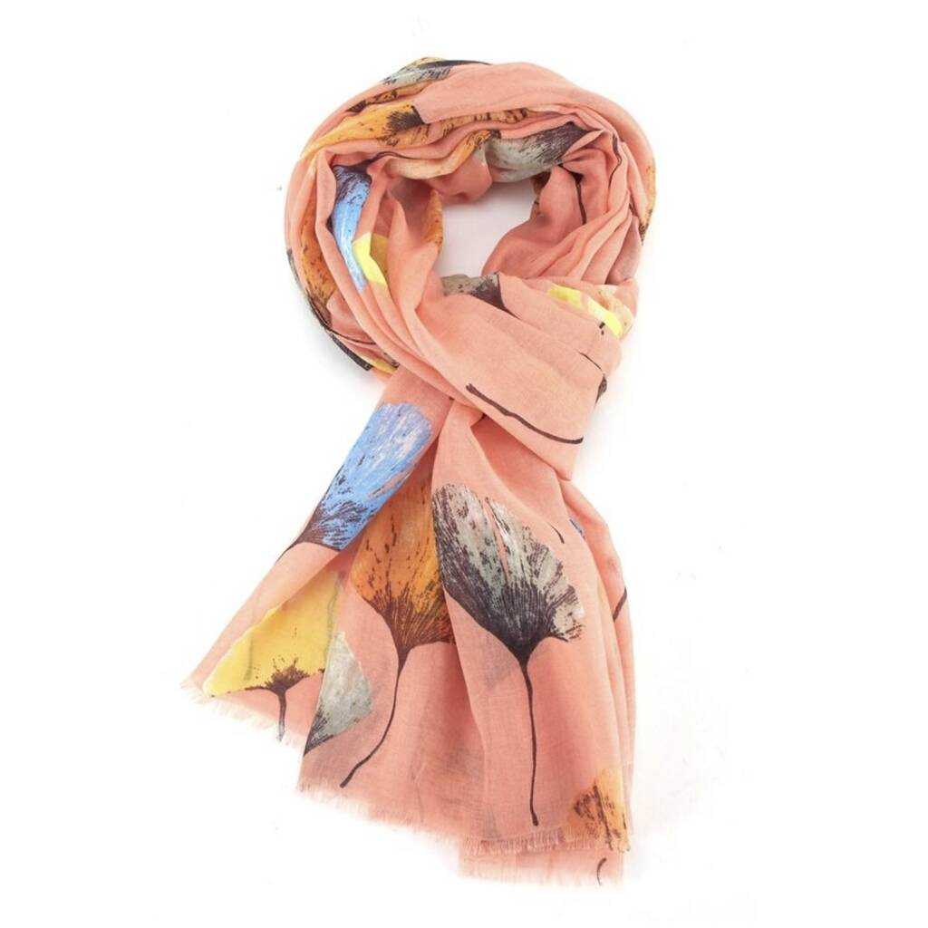 Ginkgo Print Scarf