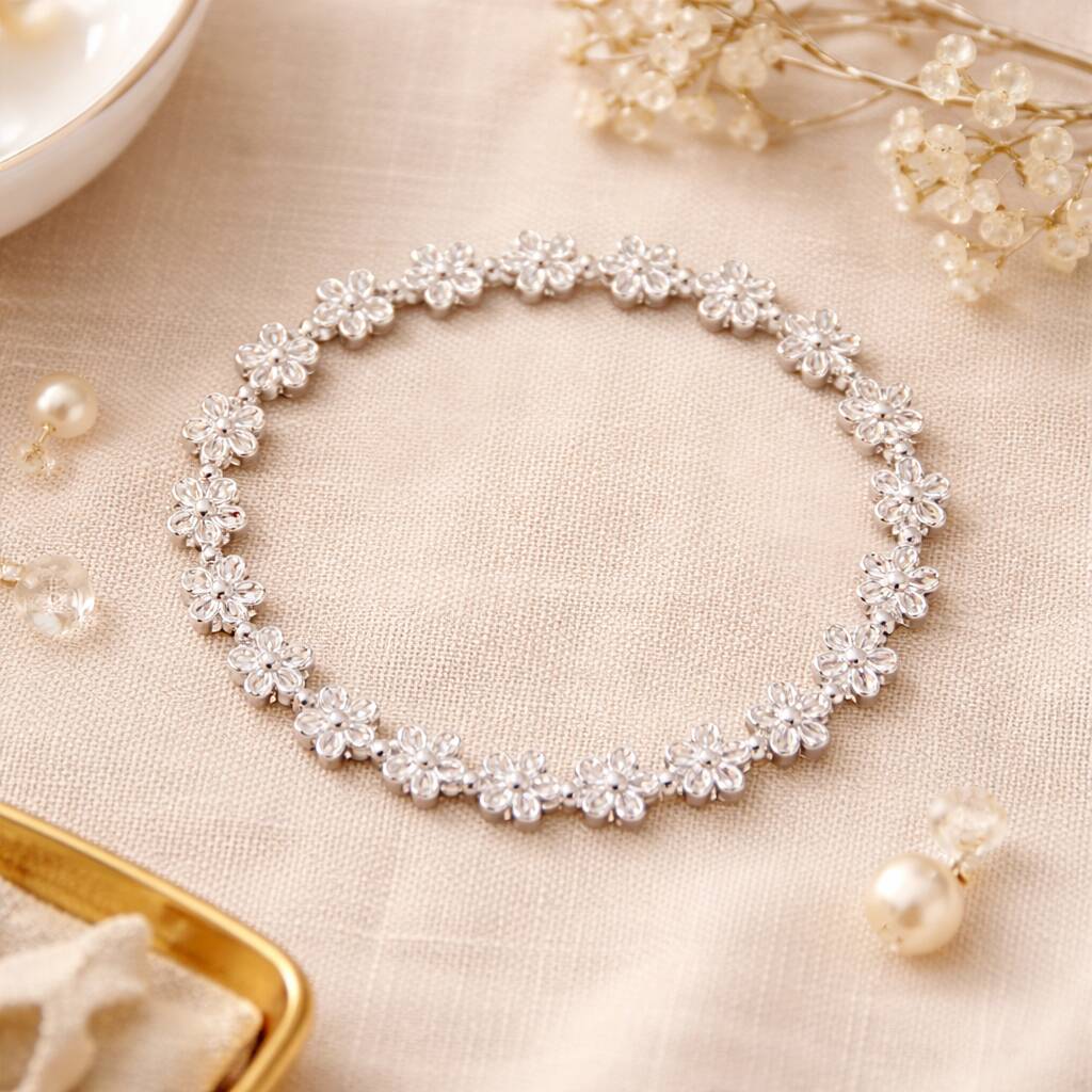 21st Birthday Flower Petal Stretch Bracelet