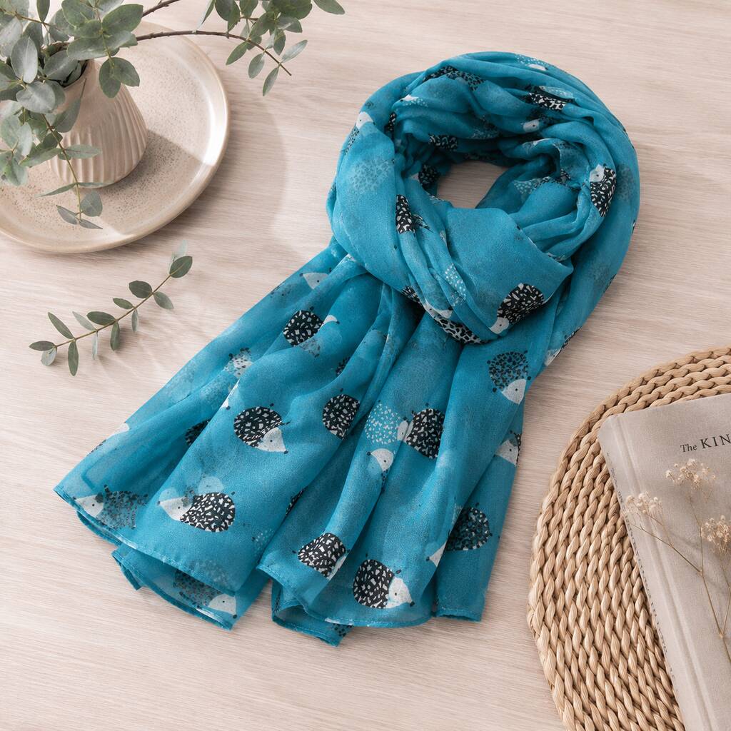Hedgehog Print Scarf