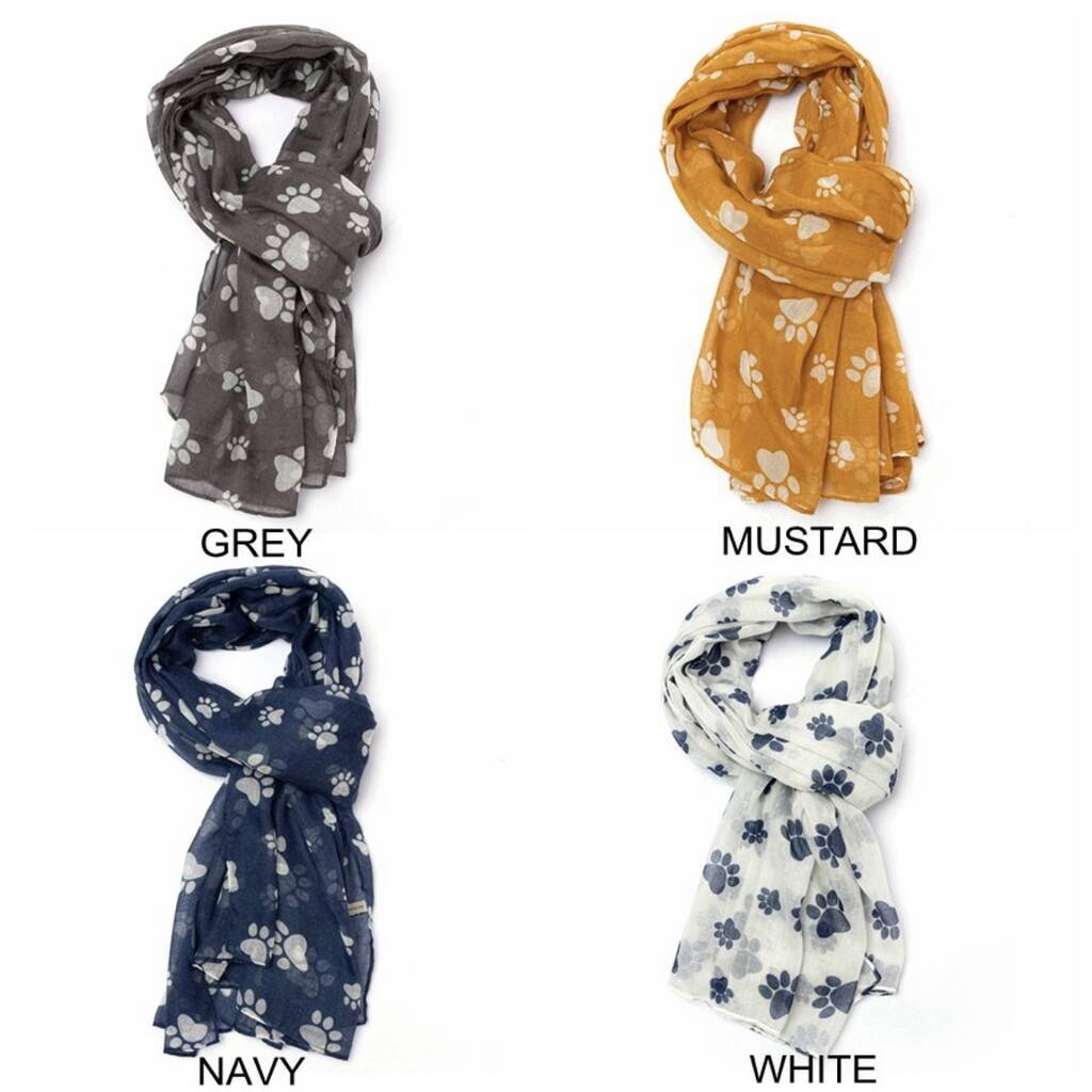 Paw Print Scarf