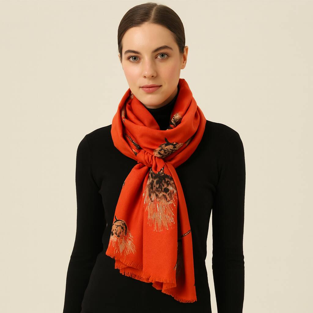 Golden Thistle Scarf