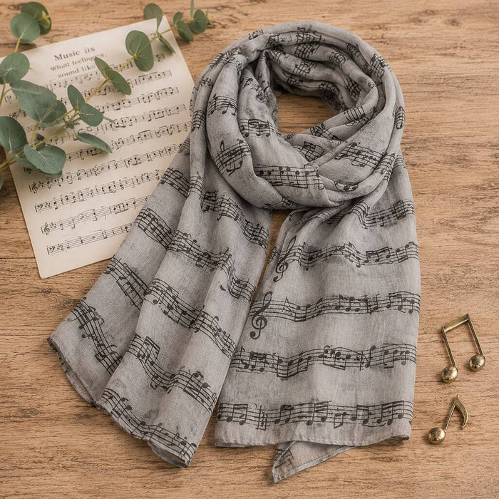Music Print Scarf