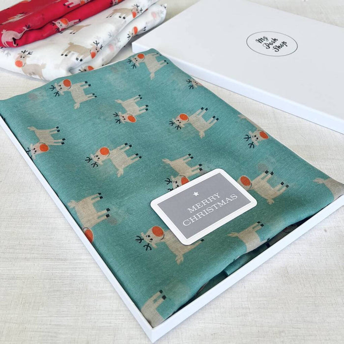 Red Nose Reindeer Scarf