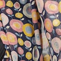 Navy Retro Flower Sketch Scarf