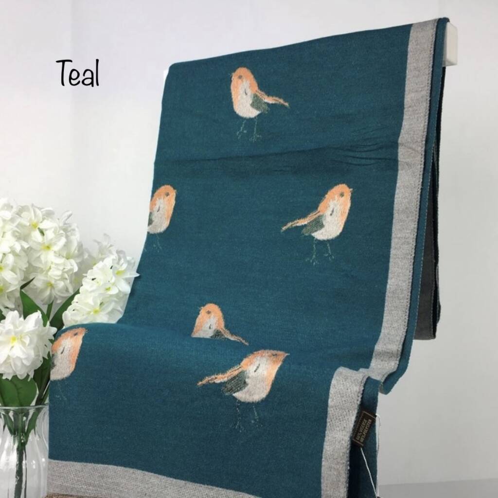 Robin Sketch Blanket Scarf